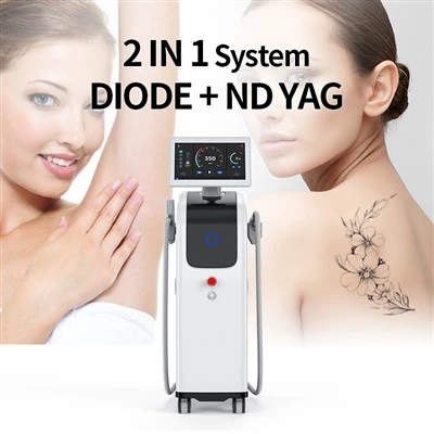 2 en 1 díode làser nd yag machine